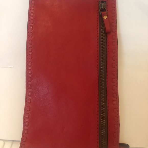 Pottery Barn Rio Red Leather Travel Organizer BNIB - Picture 3 of 6